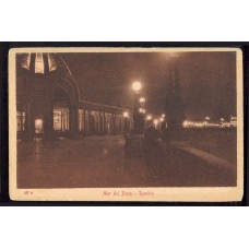 MAR DEL PLATA RAMBLA DE NOCHE LINDA ANTIGUA TARJETA POSTAL